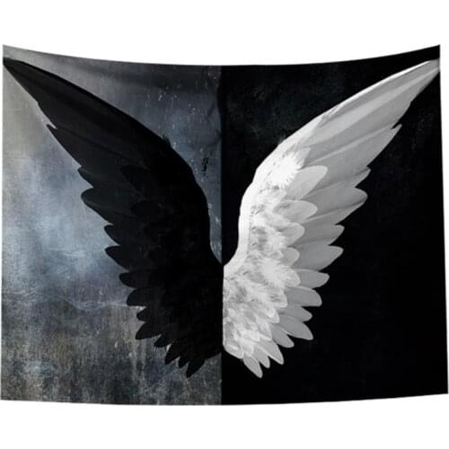 Wall Tapestry, Nordic Ins Style Angel wings Background Tapestry Wall Hanging for Bedroom Living Room Dorm Decor