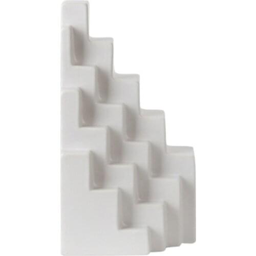 Nordic minimalist ceramic white geometric ornaments Fashion modern living room model room home furnishings Taobao