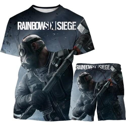 2021 New Mens 2-piece Short Sleeve + Shorts 3dt Shirt Sports Suit Mens Fitness Beach Pants Outdoor Running Mens Printing