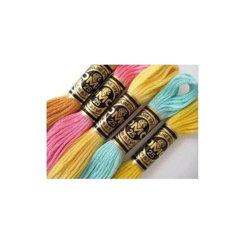 Original DMC Thread Embroidery Cross Stitch Floss Thread 8.7 Yard Long 6 Strands cross stitch skeins 2017 oneroom