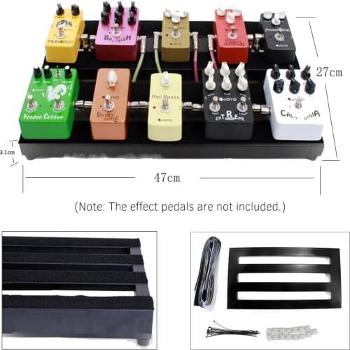 Guitar Effect Pedal Board Aluminum Alloy With Durable Bag Guitar Portable Pedalboard Guitar Accessories guitar pedal