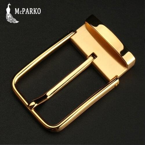 Fashion Stainless steel belt buckle for men Metal waist belt buckle without belt golden Pin buckle 3.8cm 3.5cm Inner diameter
