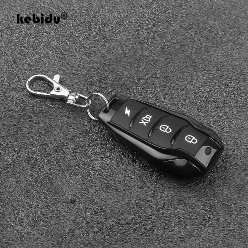 Kebidu Wireless 433MHz Remote Control EV1527 Learning Code 4 Button Switch for Smart Home Garage Door Opener 50M RF Transmitter