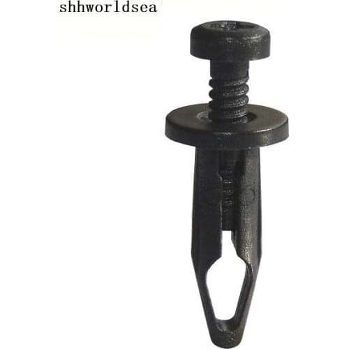 Shhworldsea 100pcs Free Shipping Nylon Black Push-Type Retainer Fastener Clip For GM 10246149 22657634