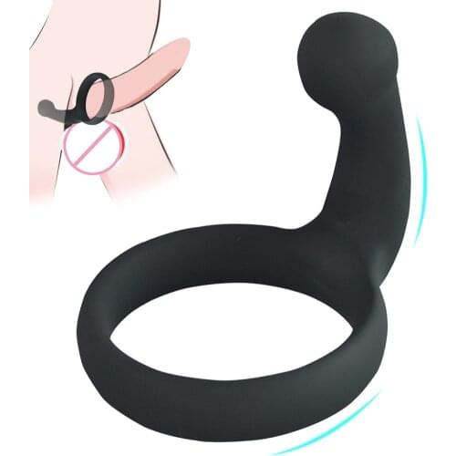 Silicone Penis Ring Sex Toys for Men Erection Prostate Massage Male Chastity Device Cock Ring Delay Ejaculation Scrotum Bind