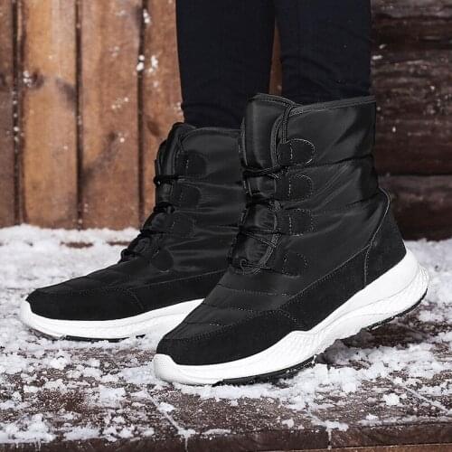 Womens Casual Winter Snow Boots Plush Comfortable Ankle Boots Warm Short Snow Boot High Wedge Shoes Ladies Winter Plus Size