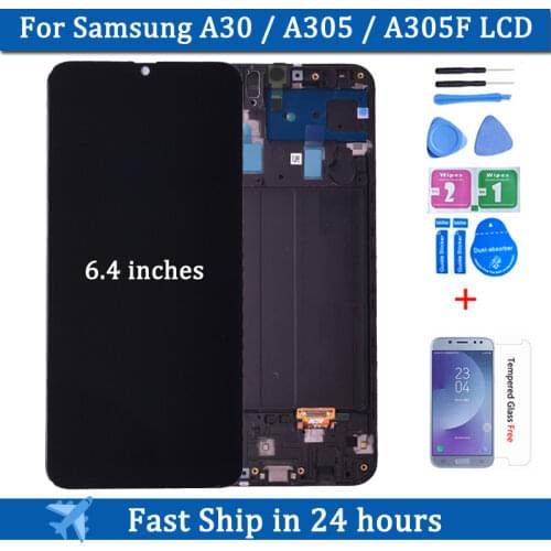 6.4'' Display for Samsung galaxy A30 A30 A305/DS A305F A305FD A305A LCD Touch Screen Digitizer Assembly