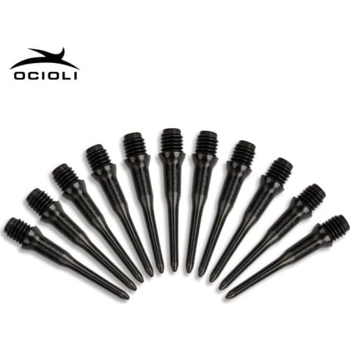 100Pcs 27mm Black Darts Shafts Soft Tips Pipe Professional Plastic Thread Replacement Accessories Gadgets For Darts Gaming
