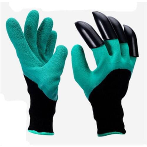 4pcs ABS Plastic Claws Gloves Supplies Garden Plant Digging Protective Safety Party Decor Household Tools Garden Hand Gloves