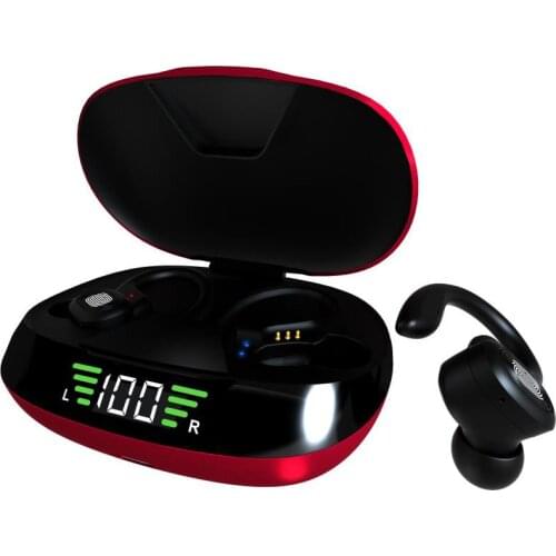 50pcs lot VV2 TWS Wireless Headphones Sport Earbuds Touch Control With Microphones Sport Ear Hook LED Display Music Headset