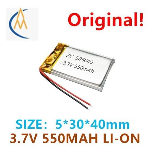 503040 polymer lithium battery 3.7v550mah smart wearable beauty product Bluetooth speaker battery