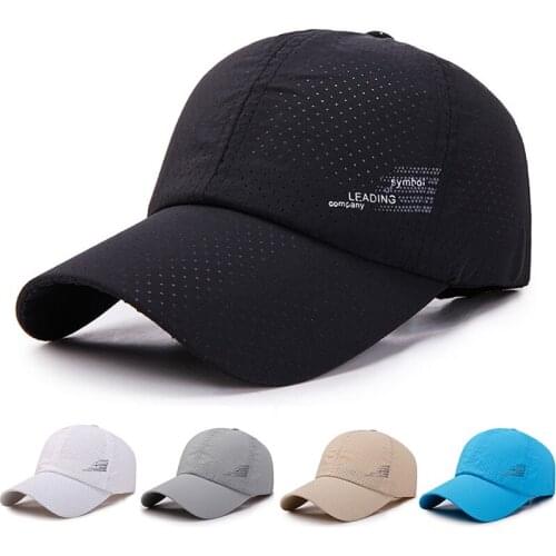 Summer Quick Drying Baseball Cap Men Women Outdoor Sports Running Sun Hat Unisex Breathable Mesh Visor Caps