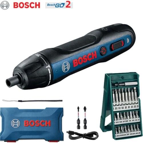 Bosch Go 2 Electric Screwdriver 3.6V Rechargeable Screwdriver, Electric Screwdriver Package with Drill