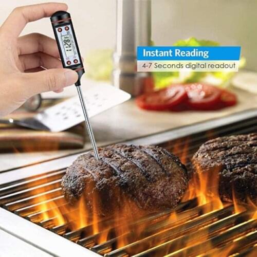 BBQ Electronic Digital Thermometer -50 To 300'C Instant Read Oven Thermometer Tools Probe Household Thermometer with Long Probe