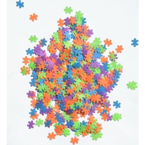 BLOCKS shaped10g /bag glitter * polyester * tumblers,make-up, cups, Neon glitter shapes, (BLOCK PARTY) purple green blue yellow