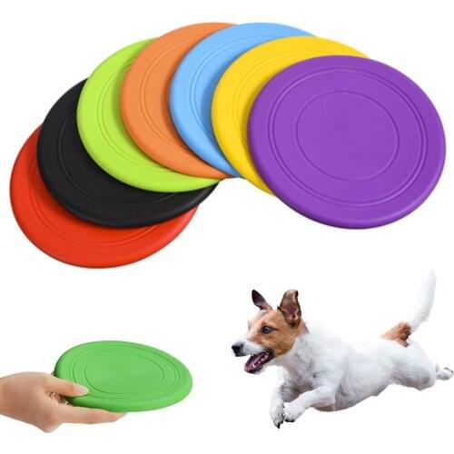 Interactive Dog Toys Saucer Games Large Pet Training Flying Disk Puppy Resistant Bite Chew Disc Colorful Toy Pet Products