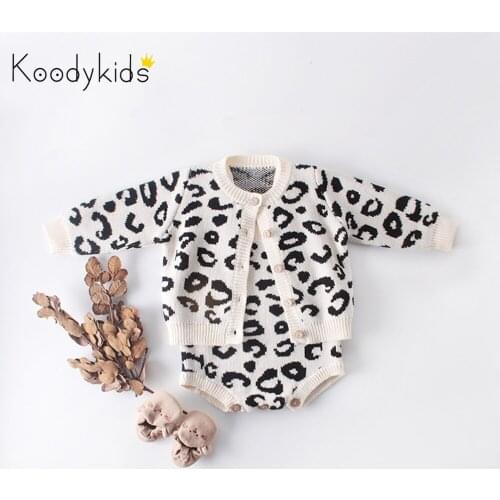Koodykids Baby Spring Girl Bodysuit Knitted Wool Sweater Coat Conjoined Sweater Baby Bodysuits Girls Bodysuit Autumn