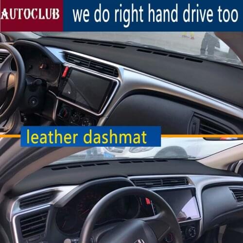 For Honda city Grace 2014 -2019 Leather Dashmat Dashboard Cover Pad Dash Mat SunShade Carpet Cover 2015 2016 2017 2018