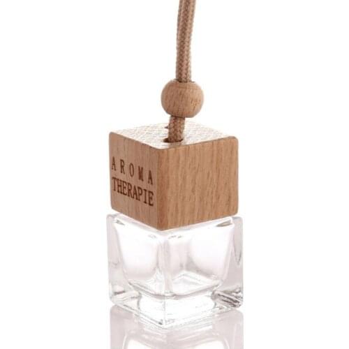 Mini Perfume Pendant Refillable Essential Oils Diffuser Cork Lid 6ml Hanging Bottle 25pcs/lot Automobiles Ornaments Car Styling