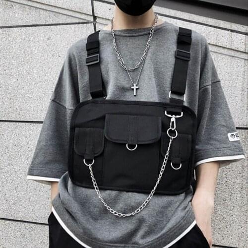 Chest Bag for Men Hip Hop Harness Chest Rig Bag Vest Streewear Women Tactical Shoulder Bag Chest Package Kanye West Waist Pack