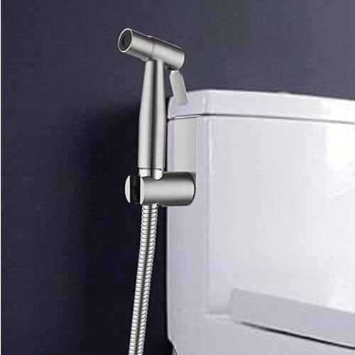 Durable Excellent Handheld Metal Bidet Sprayer Head Silver Color Bidet Diaper Head Long Service Life for Home
