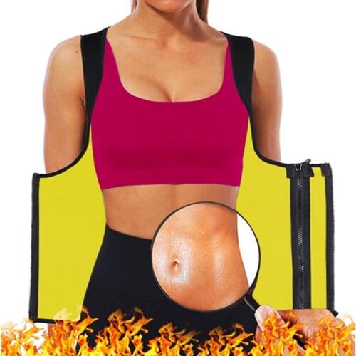 Twinso Neoprene Sauna Sweat Shirt Waist Trainer Vest Corset Slimming Waist Belt Shapewear Cincher Tank Top Tummy Trimmer Girdles