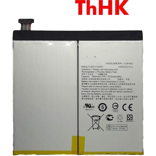 Genuine Original C12P1602 1ICP3/73/131-2 30Wh Laptop Battery For ASUS ZenPad Z10 P001 ZT500KL Table