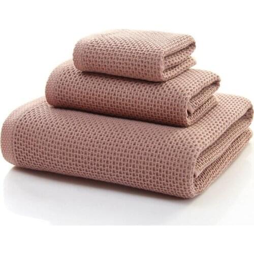 Premium Gifts - Cotton Towel Set 3Pcs Cotton Towel Bath Towel Square Towel 68x140cm 32x72cm 32x32cm Bath Towel