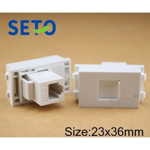 SeTo 128 Type RJ11 Cat3 Telephone Module Cat3 Voice Phone Connector Keystone For Wall Plate Socket