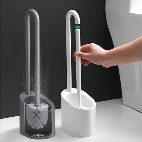 Toilet Brush No Dead Corner Wash Toilet Brush Long Handle New Soft Fur Household Toilet Cleaning Toilet Cleaning Set