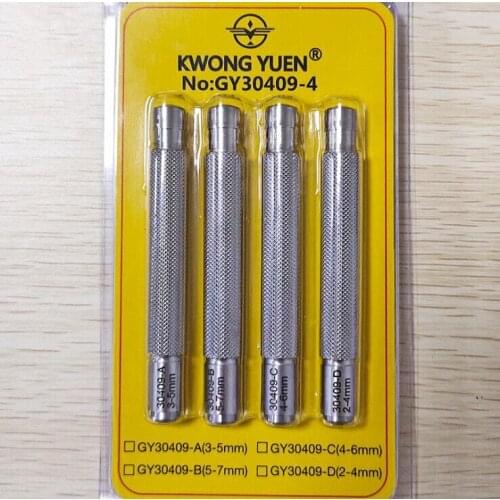 Assortment of 4PCs Stainless Steel 30409 Watch Crown Winder Tool from 2.0mm to 11.0mm Size