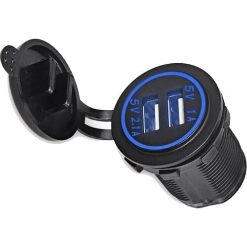 Dual Car USB Port Charger Power Adapter Cigarette Lighter Adapter Socket Electronics Accessories USB For Car Socket Splitter