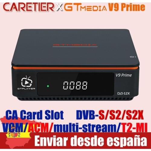 [Genuine] GTMEDIA V9 Prime Super DVB-S/S2/S2X Receiver Support H.265, Newcamd PowerVu, BIsskey Built WiFi Set top box