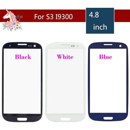 10pcs /lot For Samsung S3 I9300 i9305 I747 S3 Mini I8190 GT-i8190 Touch Screen Panel Front Outer Glass Lens Touch Screen Panel