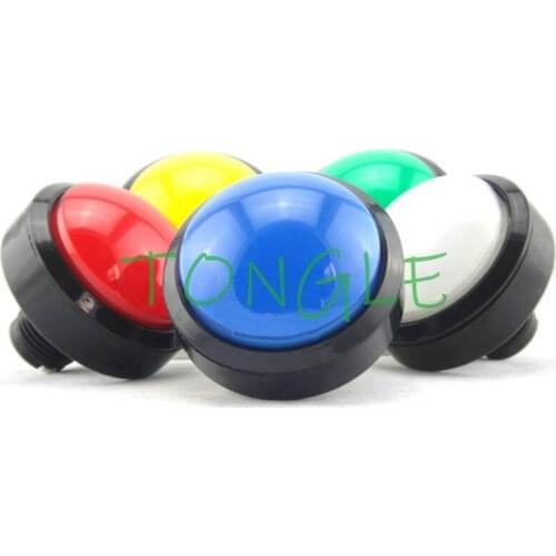 5pcs/lot 60mm Flat Illuminated LED Arcade Push Button With Microswitch For JAMMA MAME 5 Colors Available Pandora Box