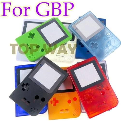 50sets Replacement Case Plastic Shell Cover for Nintendo Gameboy Pocket Game Console for GBP Console 10 colors housing
