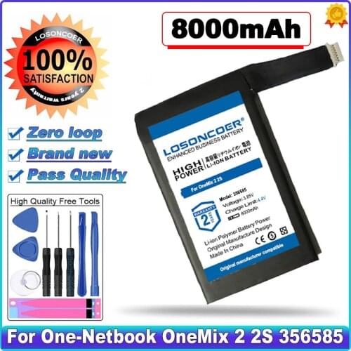 LOSONCOER 8000mAh Battery For One-Netbook OneMix 2 OneMix 2S 356585
