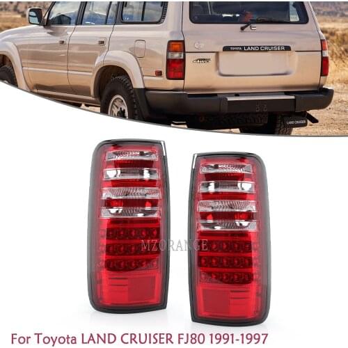 Car Tail Light For Toyota Land Cruiser FJ80 1991 1992 1993 1994 1995 1996 1997 LED Rear Brake Taillight Car Styling
