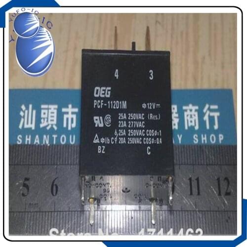 Free Shipping 10PCS Used OEG PCF-112D1M 12VDC 25A 102F YF0923