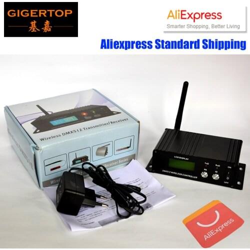 TIPTOP LCD DMX512 Wireless Controller 2.4G Dmx Transmitter/Receiver Wireless Control Moving Head Lighting,3PIN Dmx cheap price