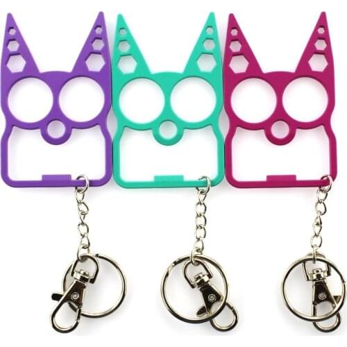 Cute Cat Keychain Finger Tiger Opener Screwdriver Key Chain Jewelry For Women Keyring Car Keys Wallet Purse Handbag Ornament