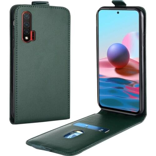 Flip Up and Down Leather Case for Huawei Nova 6 5G Case WLZ-AN00 WLZ-TN00 6.57'' Vertical Cover for Nova6 5G Case Phone Bag
