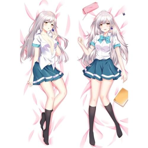 Anime Iroduku: The World in Colors Tsukishiro Hitomi Dakimakura Irozuku Sekai No Ashita Kara Hugging body Pillow Case Cover
