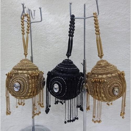 DOYUTIG Vintage Womens Hand-Made Beaded Clutch Bags Luxury Crystal Beaded Crossbody Bag For Lady Wedding Bags Evening Bag F669