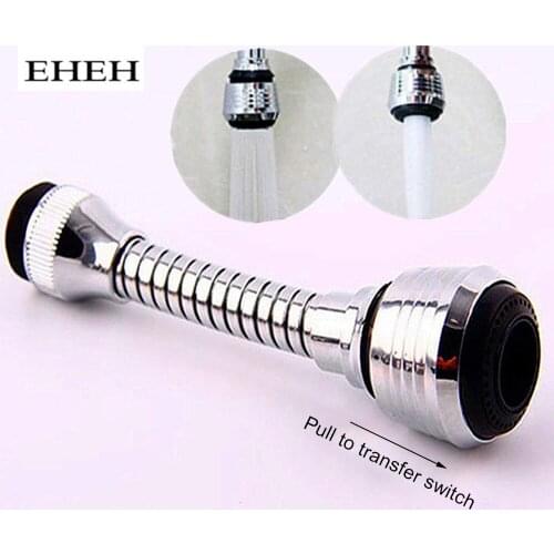 EHEH 360 Degree Swivel Extender Faucet Aerator Kitchen Extended Sprinkler Bubbler Filter Nozzle Flexible Tap Connector Shower