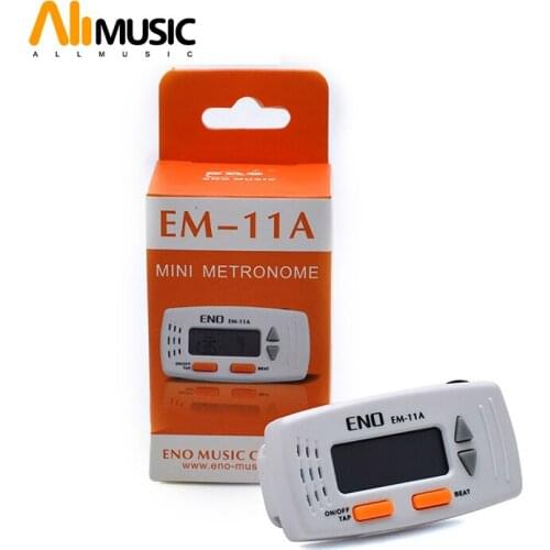ENO EM-11A NEW Mini Clip Digital Metronome White Color