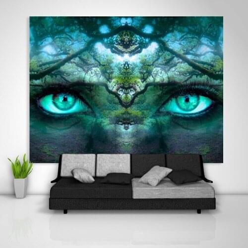 Custom Fantasy Eyes Wandteppich Kunst Wandbehang Tisch Bettdecke Wohnkultur