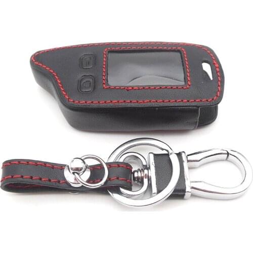 TW-9010/9020/9030 Leather Key Case For Tomahawk TW9010 TW9030 TW9020 Lcd Remote Control Key Fob TW 9010/9020/9030