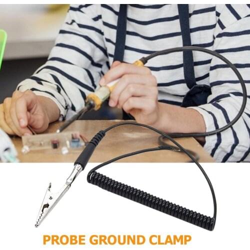 Metal Electrode Holders for Electric Iron TS80 TS100 Welding Ground Cable Clip Alligator Clip To U-terminal Adapter Cable