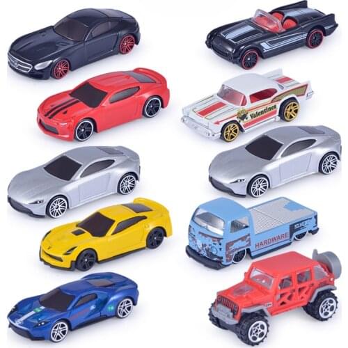 1/64 Scale Simulation 5 Pcs/set Kids Mini Car Model Metal Diecast & Vehicles Collection Toy Brithday Gift for Children Boy Y013